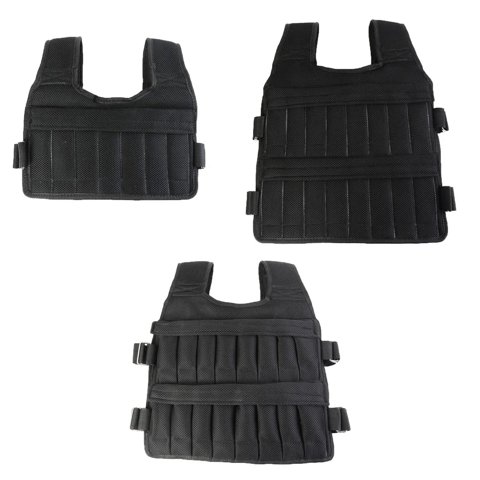 3-50kg Workout Weight Jacket Adjustable Weighted Exercise Vest Workout Equipment for Running Training Workout Jogging Walking