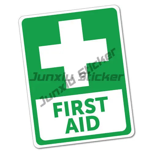 Emergency First Aid Kit Sticker Decal Notebook Car Laptop Reflective First Aid Box Styling Window Waterproof  Accessories