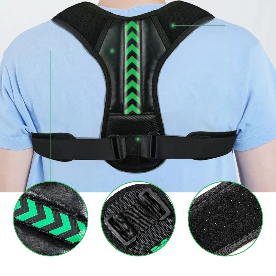 Posture Corrector for Men and Women - Posture Brace, Adjustable Upper Back Brace for Clavicle Support and Providing Pain Relief