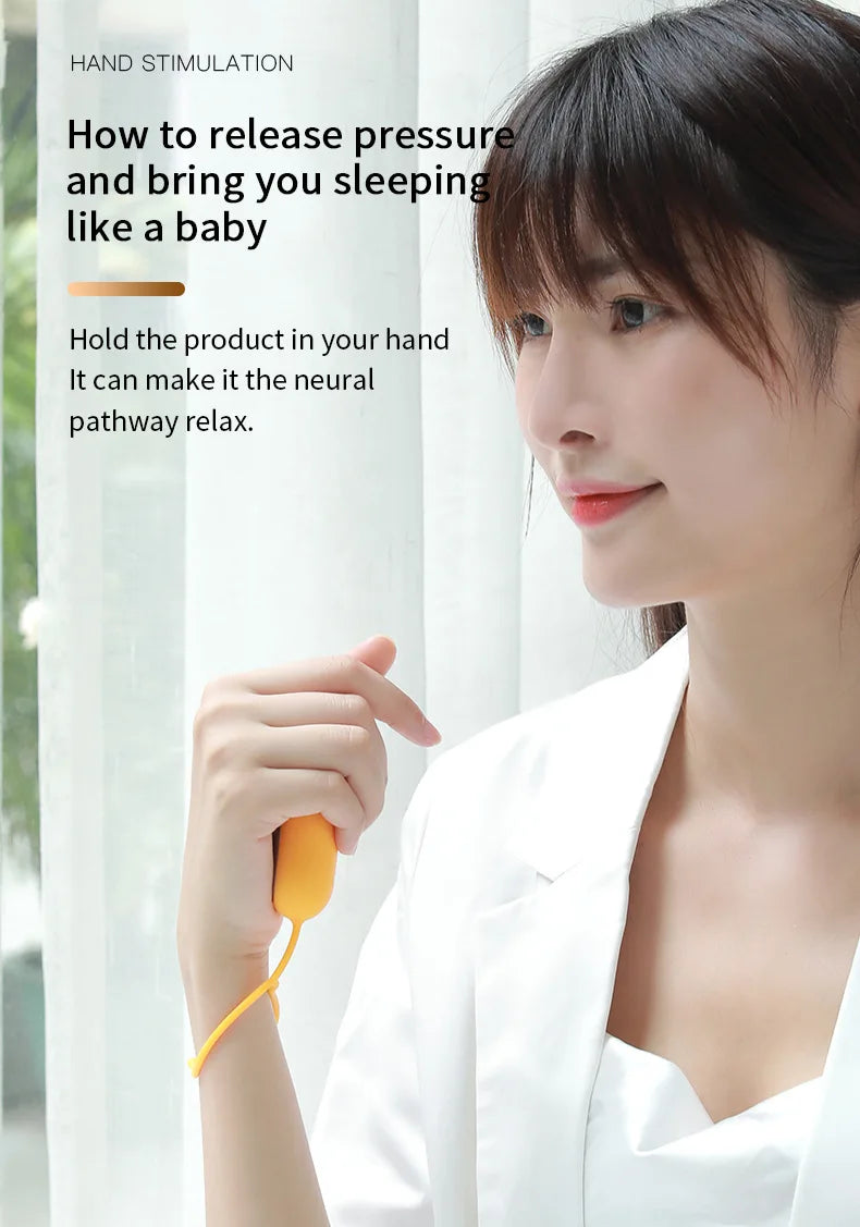 Smart Microcurrent Handheld Sleep Aid Anxiety Stress Relief Non-Medical Insomnia Helper Deep Relaxation Gadget Portable Home Use