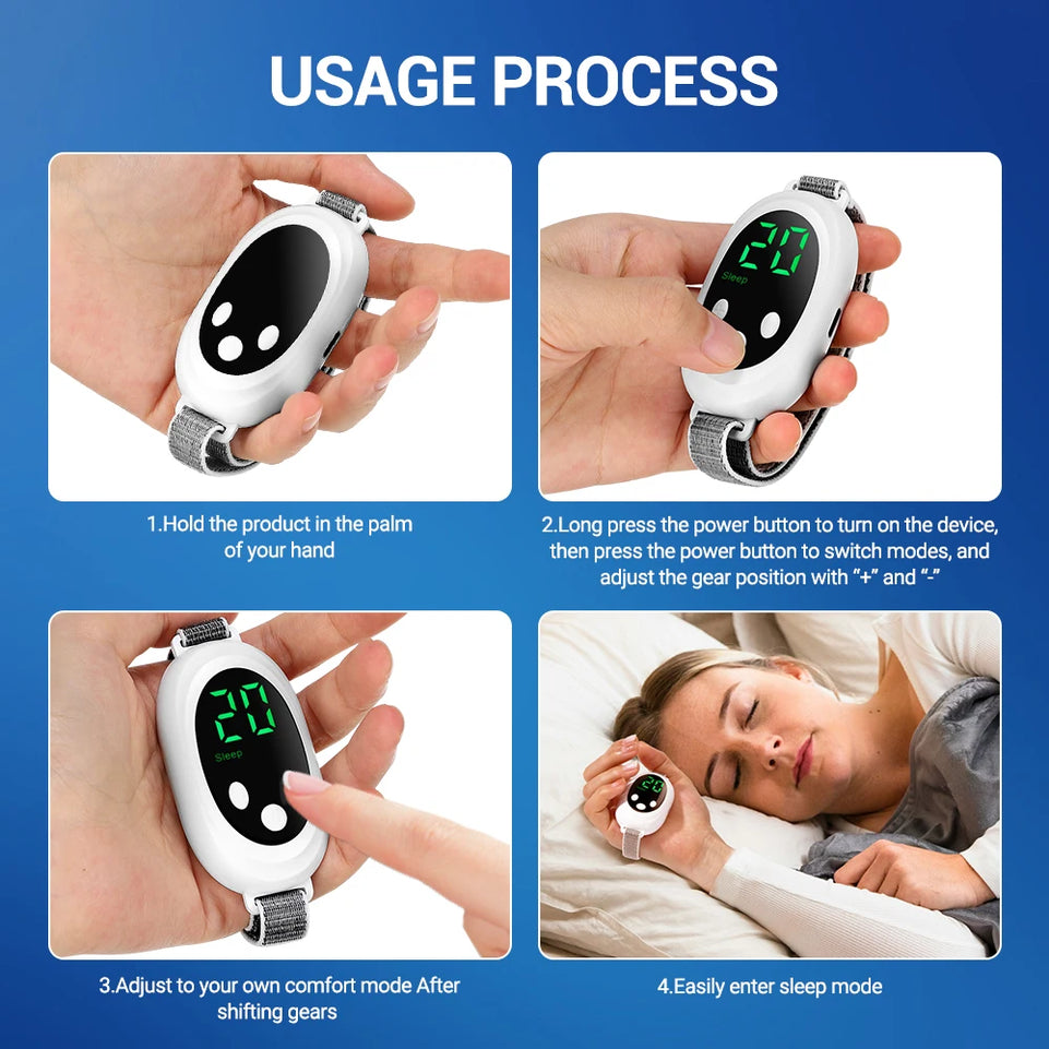 Two modes, 20 levels of intensity, intelligent sleep device, anxiety relief, neurological sleep, insomnia, and soothing device,