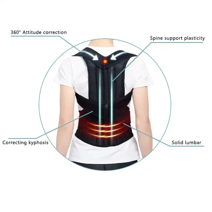 Back Posture Corrector Shoulder Support Belt Upper and Lower Back Pain Relief Improve Spine Clavicle Brace Posture Vest belt