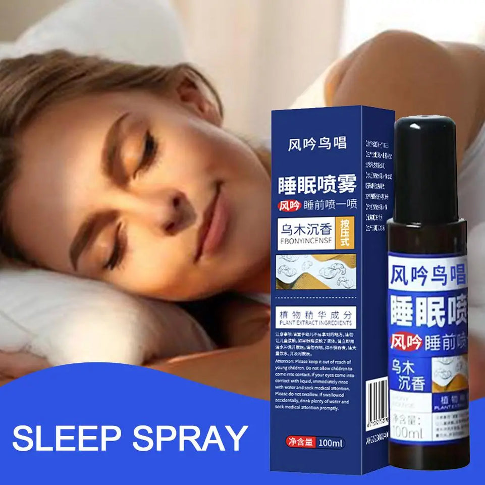 100ml Sleeping Spray For Room Linen Deep Sleep Mist Ebony Agarwood Sleep Spray Fall Asleep Fast Aromatherapy Sleep Y9c7 W6F5
