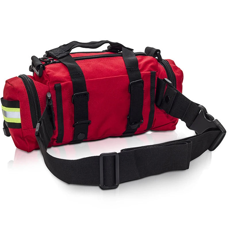 SAFETYMED First Responder Paramedic First Aid Fanny trauma Emergency Red Bag Only