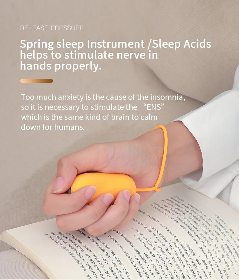 Smart Microcurrent Handheld Sleep Aid Anxiety Stress Relief Non-Medical Insomnia Helper Deep Relaxation Gadget Portable Home Use
