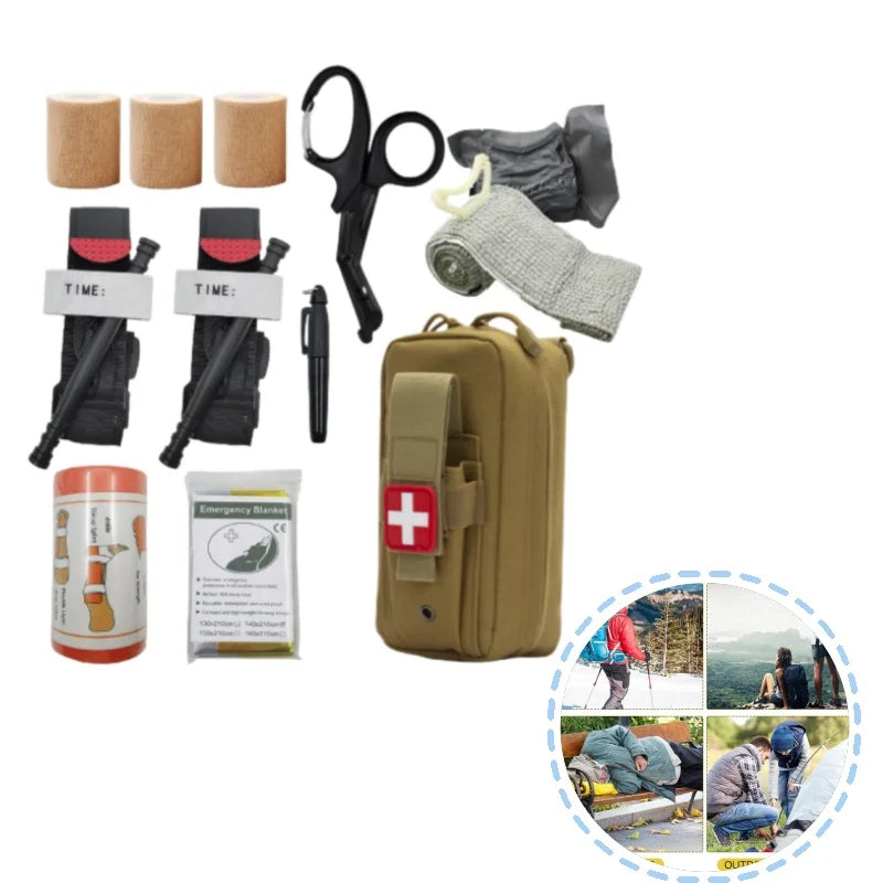 Outdoor travel adventure first aid kit, home emergency first aid kit