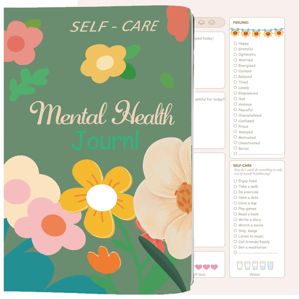 Mental Health Journal:92 Days to Track Your Moods, Intentions, Original Mental Health Daily for Self-Care & Healing
