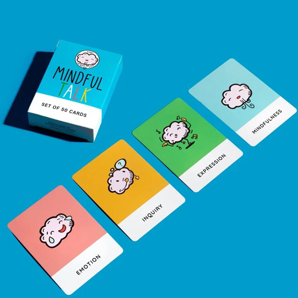 Mindfulness Dialogue Game Cards for School Children, Children, and Parents Mindfulness Dialogue Cards