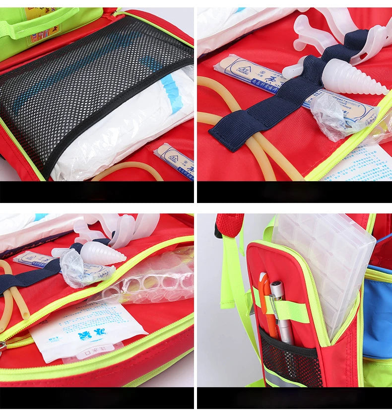 First Aid Kits Empty Emergency Backpacks First Responder Medical Supplies Trauma Bag for Disaster Relief Field Trips Camping