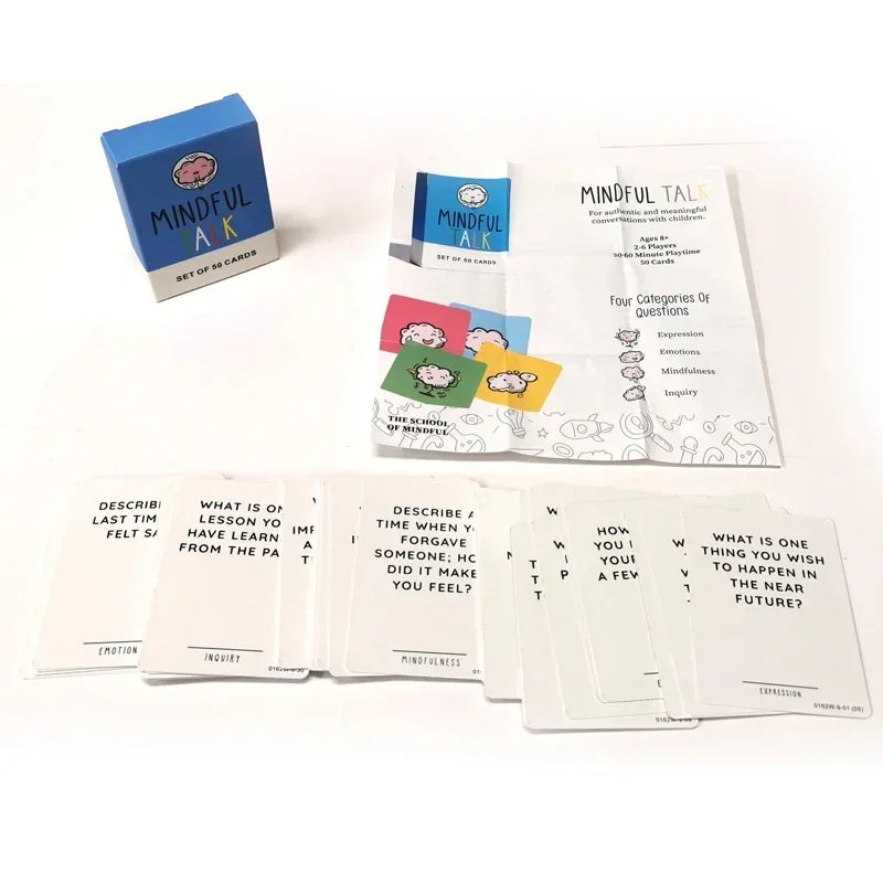 MINDFUL TALK Family Card Games: A Fun and Engaging Way to Bring Your Family Closer While Practicing Mindfulness