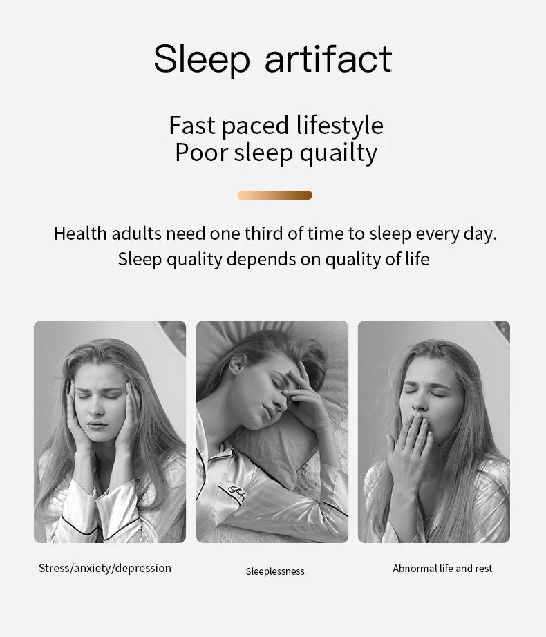 Smart Microcurrent Handheld Sleep Aid Anxiety Stress Relief Non-Medical Insomnia Helper Deep Relaxation Gadget Portable Home Use