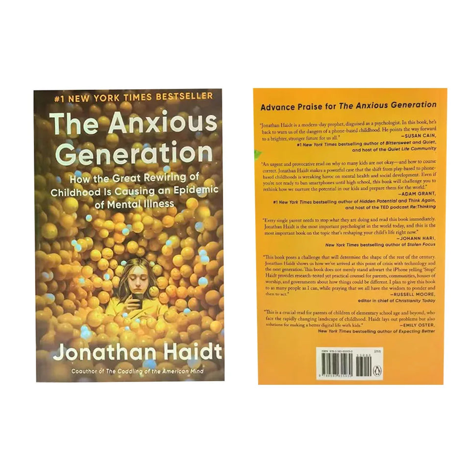 The Anxious Generation Mental Health Books Of Adolescents How The Great Rewiring Of Child-Hood Is Causing Of Mental Illness Book