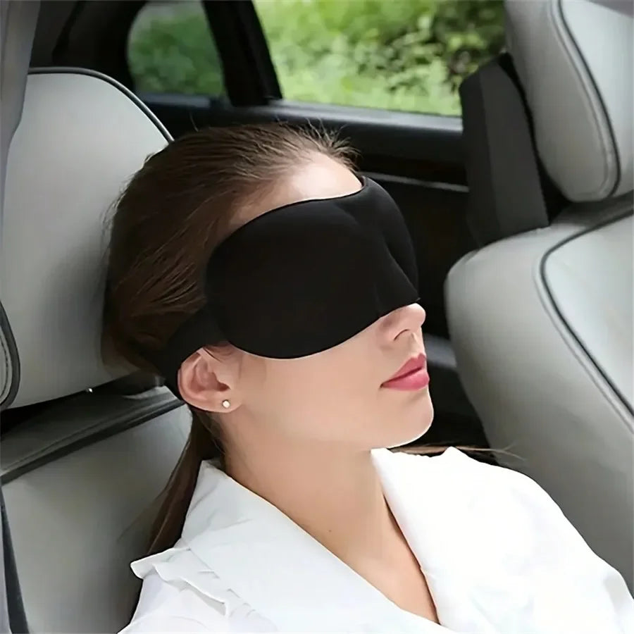 1 Smooth Natural Sleep Mask - Fully Adjustable Shoulder Strap, Suitable for Women and Men - Essential for Travel, Peaceful Sleep