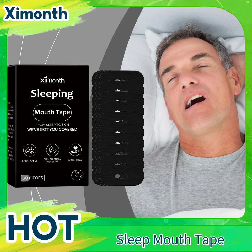 Sleeping Mouth Tape Right Way Stop Snoring Reduce Mouth Dryness Home Travel Better Nose Breathing Correction Strip Lip Stickers