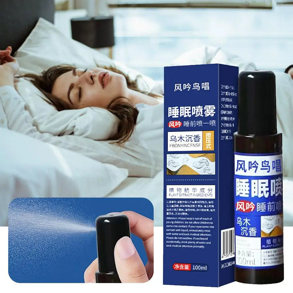 100ml Sleeping Spray For Room Linen Deep Sleep Mist Ebony Agarwood Sleep Spray Fall Asleep Fast Aromatherapy Sleep Y9c7 W6F5