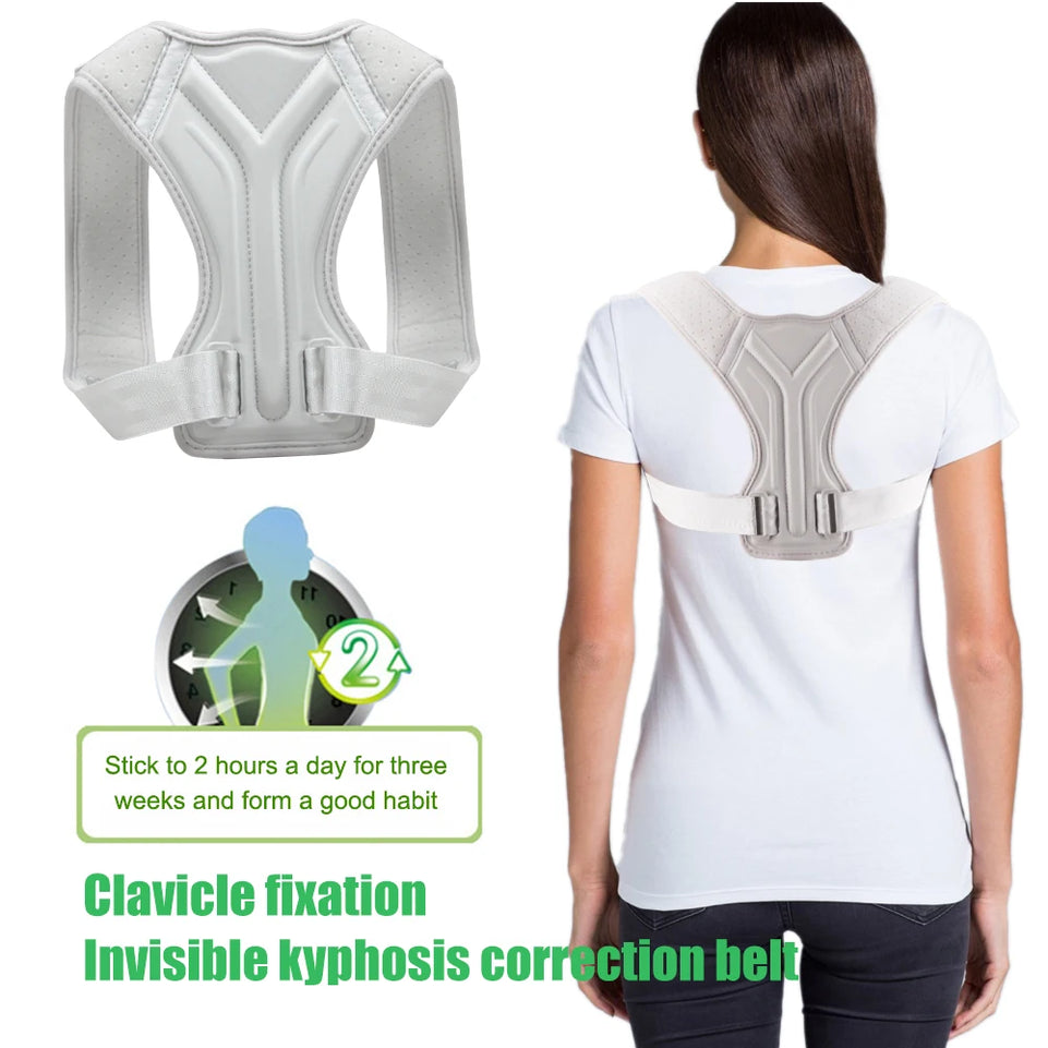 Posture Corrector for Men & Women (1PC) - Adjustable Back Brace for Shoulder Pain Relief & Instant Posture Improvement