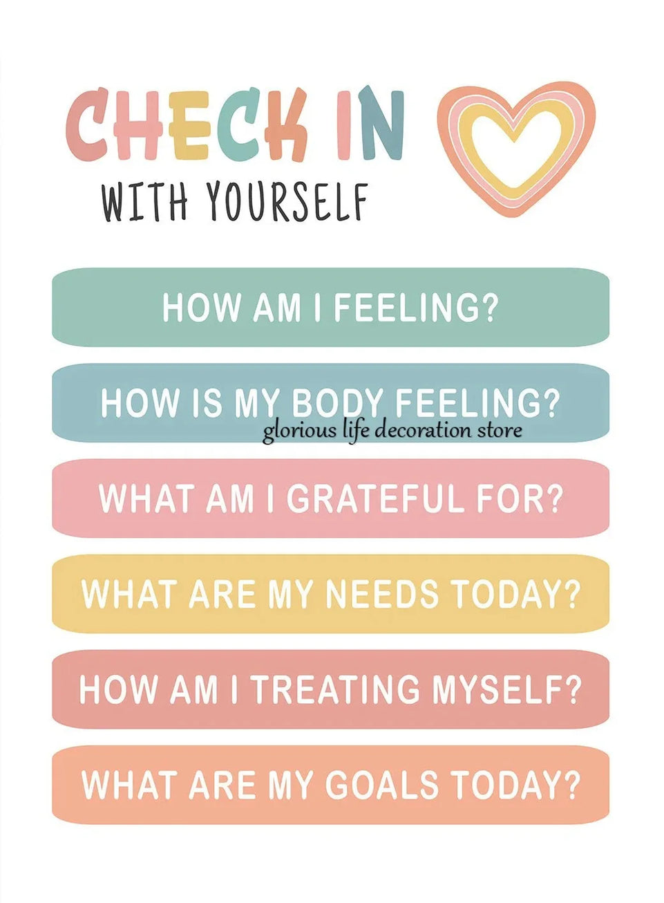 Mental Health Psychology Coping Skills Poster Poster Print Canvas Painting Wall Art Picture for School Kids Calming Corner Decor