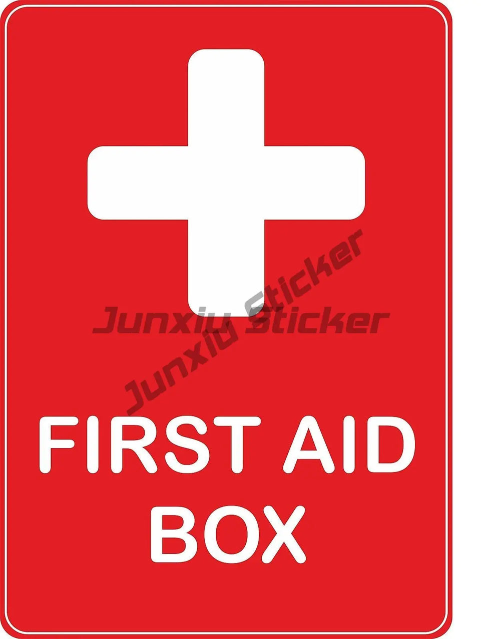 Emergency First Aid Kit Sticker Decal Notebook Car Laptop Reflective First Aid Box Styling Window Waterproof  Accessories