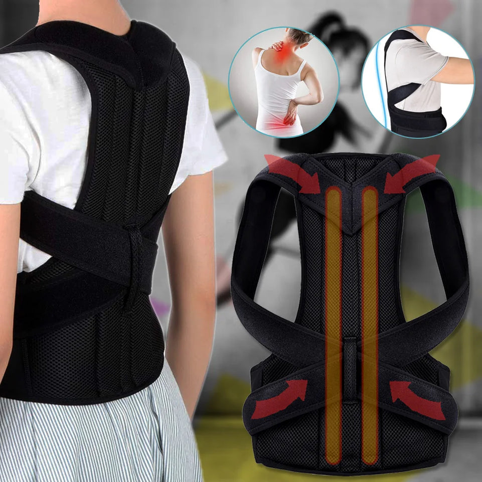 Back Posture Corrector Shoulder Support Belt Upper and Lower Back Pain Relief Improve Spine Clavicle Brace Posture Vest belt
