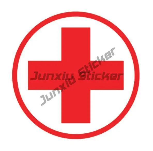 Emergency First Aid Kit Sticker Decal Notebook Car Laptop Reflective First Aid Box Styling Window Waterproof  Accessories