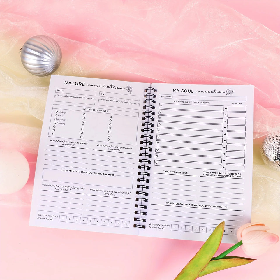 1/2PCS Adult Mental Health Workbooks--Care Journal, Including Emotion Tracker, Cognitive Behavioral Exercises, Relaxation Techni