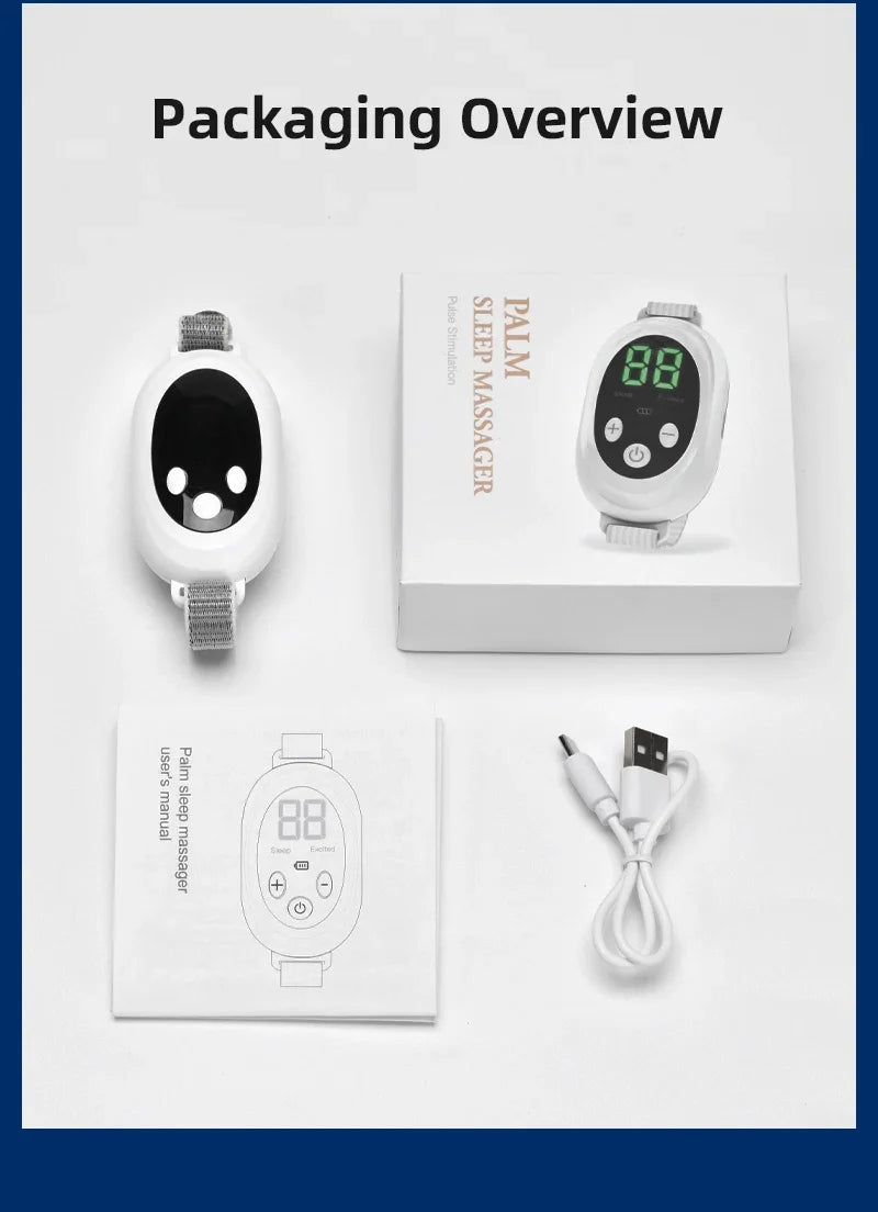 Two modes, 20 levels of intensity, intelligent sleep device, anxiety relief, neurological sleep, insomnia, and soothing device,