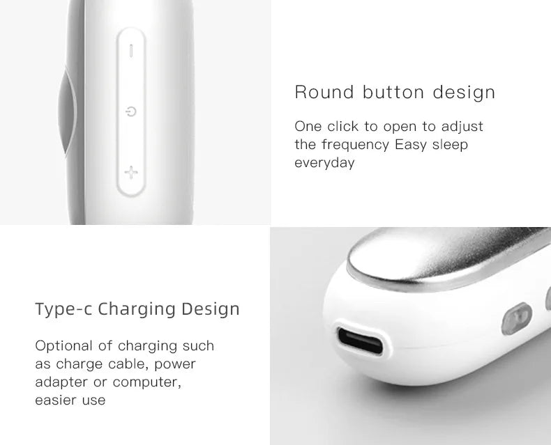 Smart Microcurrent Handheld Sleep Aid Anxiety Stress Relief Non-Medical Insomnia Helper Deep Relaxation Gadget Portable Home Use