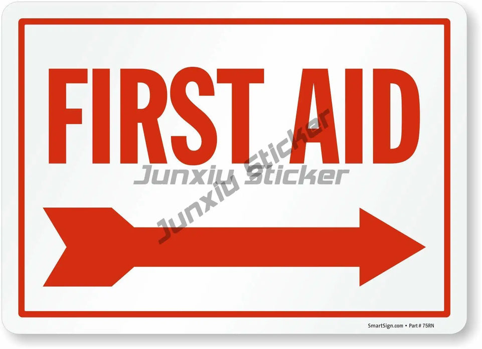 Emergency First Aid Kit Sticker Decal Notebook Car Laptop Reflective First Aid Box Styling Window Waterproof  Accessories